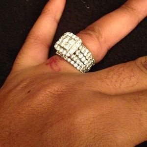 14kt 4 caret diamond white gold ring