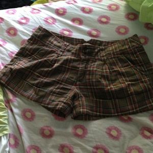 Hollister Plaid Shorts Size 5