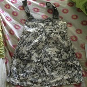 Hollister Top Silver Stars Size Small