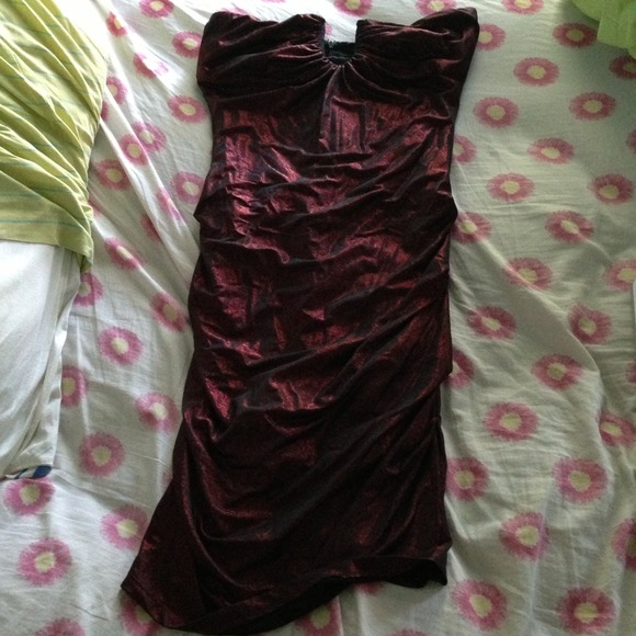 Love Culture Red Shimmer Dress