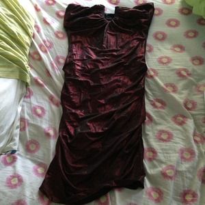 Love Culture Red Shimmer Dress