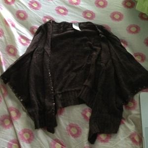 Beaded Sweater Top Size Medium