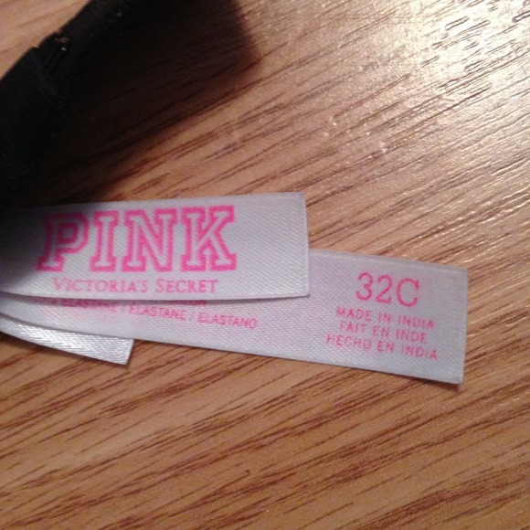Black bra pink padding ..PINK by Victorias Secret - Picture 2 of 2