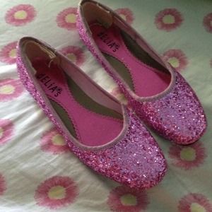 Delia's Sparkle Pink Ballet Flats Size7.5
