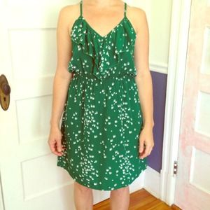 Emerald Green Bird Dress