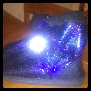 Victoria's Secret Sequin Ugg Style Boots size 9-10