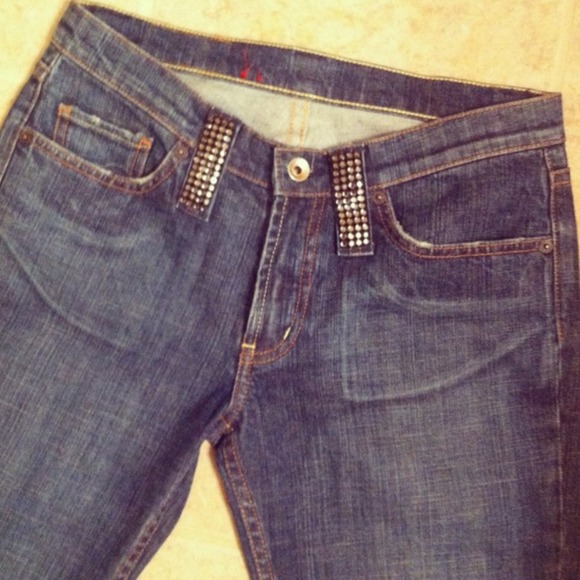 SOLD IN BUNDLE💥Express X2 Embellished Capri Denim - Picture 2 of 4