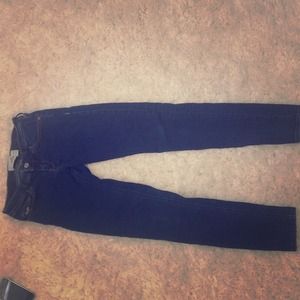 dark denim Hollister skinny jeans