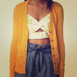 BDG mustard yellow cardigan