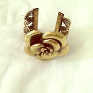 Flower Cuff Bracelet.
