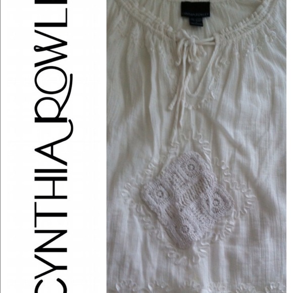 Cynthia Rowley Cotton Top, Ladies Size L