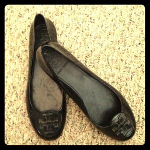 Tory Burch Black Jelly Flats