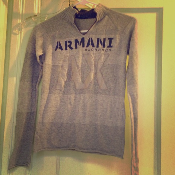 Gray Armani Exchange sweater !