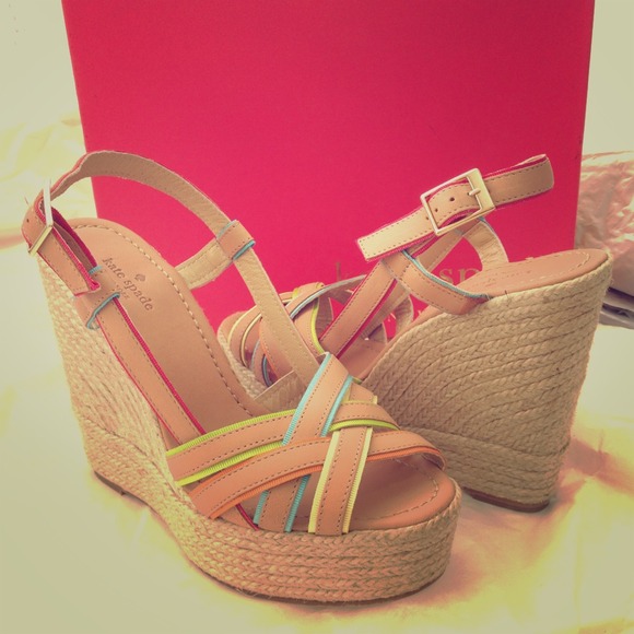 Kate Spade Ladan Natural Multi Sandals 7.5,8,8.5,9