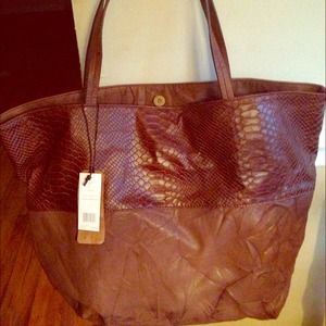 Joie "Huntley" tote, Mahogany leather.