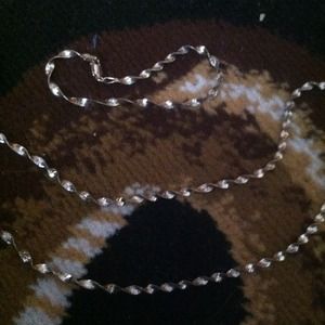 Sterling Silver twist necklace and bracelet!