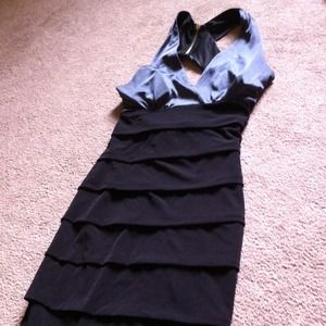 Short, backless, black dress!
