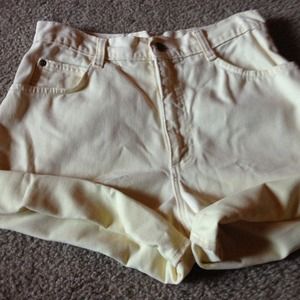 🌟TRADED🌟 Yellow Vintage High Waisted Shorts