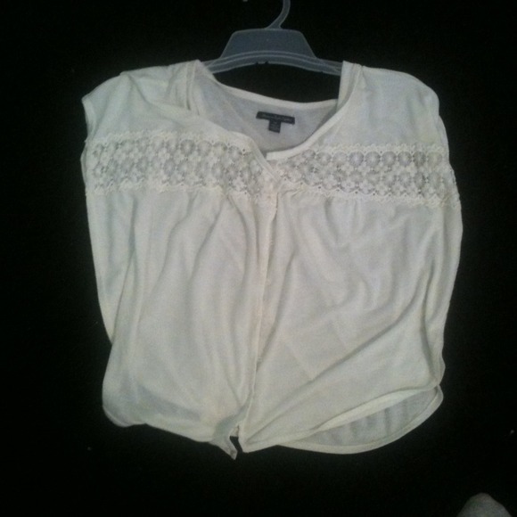 Cream flowy top