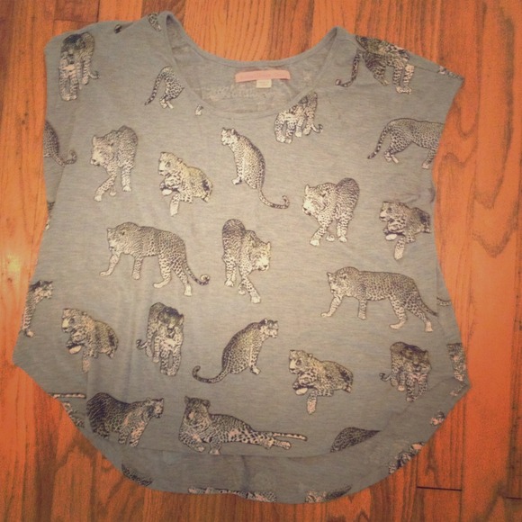 Gray Leopard Hi Low Top