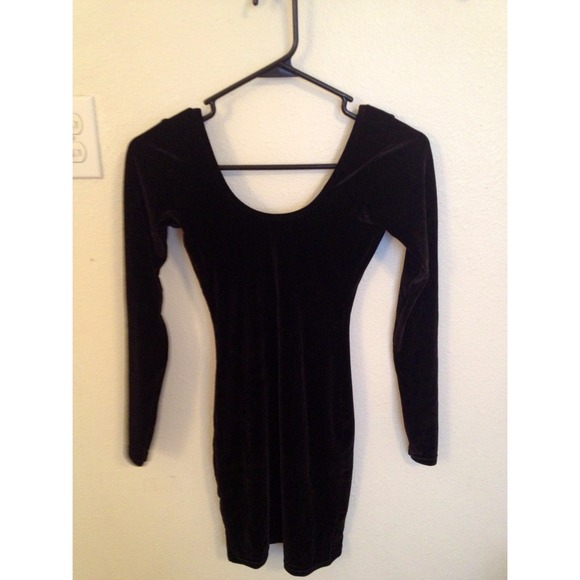 AMERICAN APPAREL black velvet dress