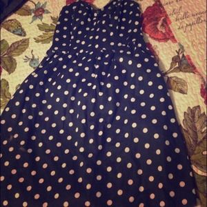 Navy blue summer dress