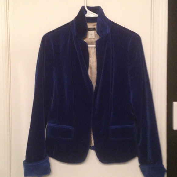 Jcrew velour blazer