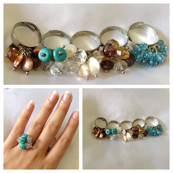 🔶SALE🔶Bundle of 5 adjustable rings
