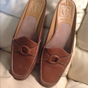 Cole Haan Nike Air Brwn Leather Moccasins Sz 81/2B