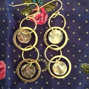 Gold Circle Earrings