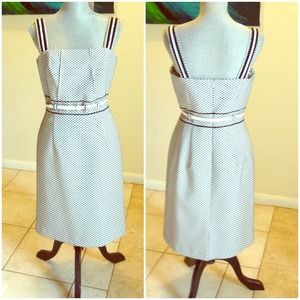 ANTONIO MELANI Black Poka Dot Retro Dress