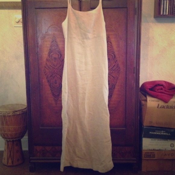 Khaki colored long dress from Gap - Picture 1 of 3