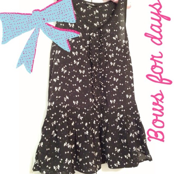 🚩Bundled🚩Bows Ruffle Tunic Dress by Forever 21