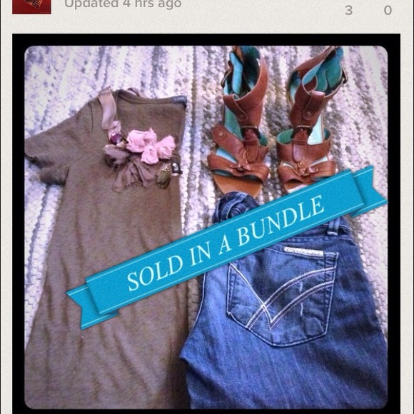 JCrew army green tee with ornate detailing