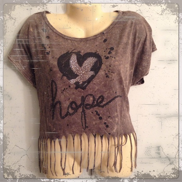 Fringed brown shirt