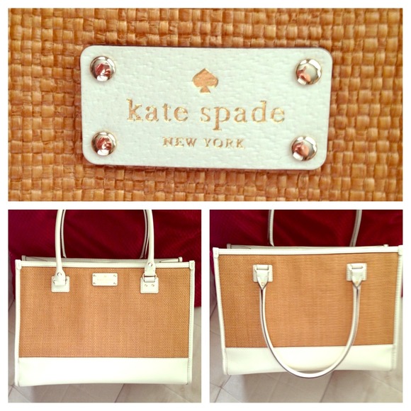 💯% Authentic Kate Spade straw summer tote