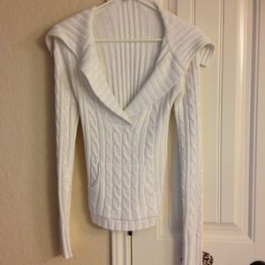 ON SALE Cute white sparkle sweater size small