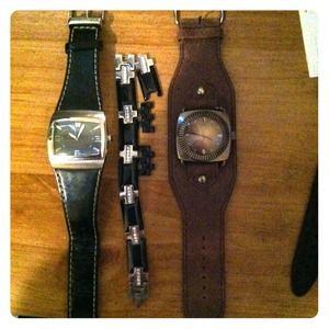 2 watches and a bracelet