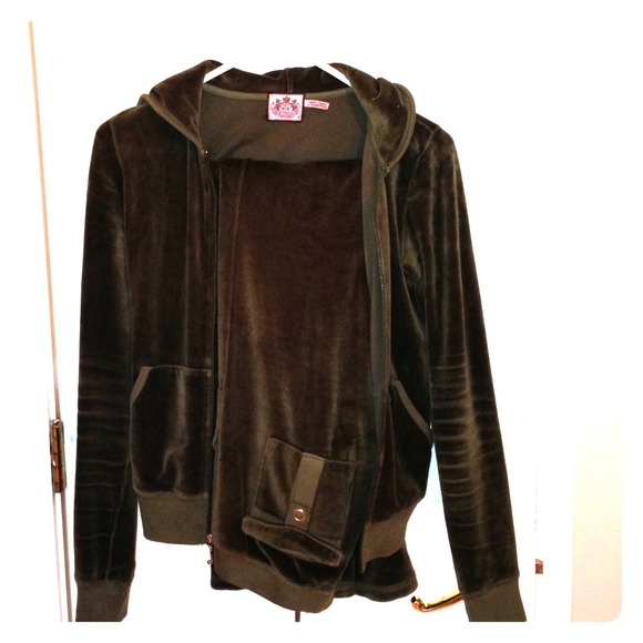 Olive green velour Juicy Couture suit