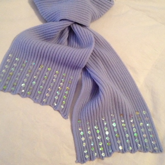 Not available - Pretty periwinkle scarf w/sequins