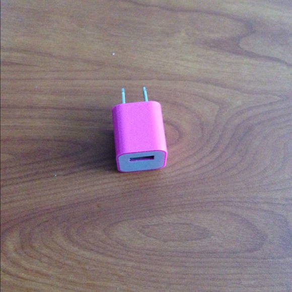 Pink power adapter for charging phones :-)