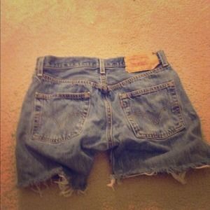 High waisted Levi's shorts