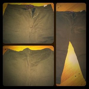 Women's Plus-size 18, Chocolate flat-front khaki's