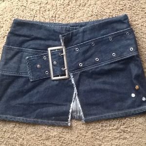 Denim, Diesel, wrap, mini-skirt