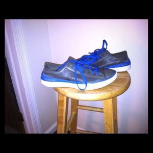 Converse blue&gray all star shoe