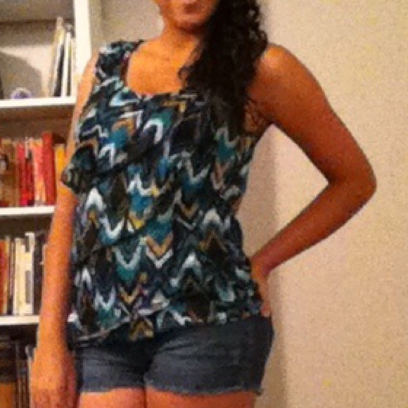 Peacock print tank top - Picture 1 of 1