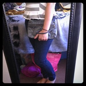 Grey Metallic clutch