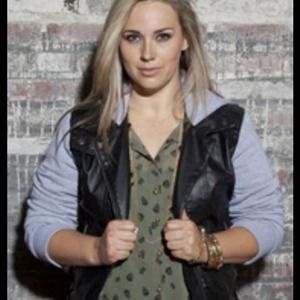 Plus-size leather jacket with fleece sleeves