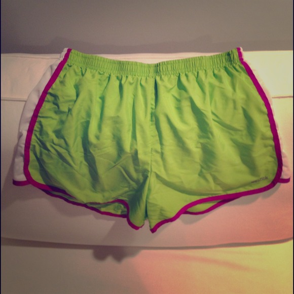 Reebok Play Dry Neon Green Shorts