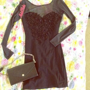Sexy mini black dress.. Size XS
